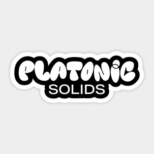 Platonic Solids - T Sticker